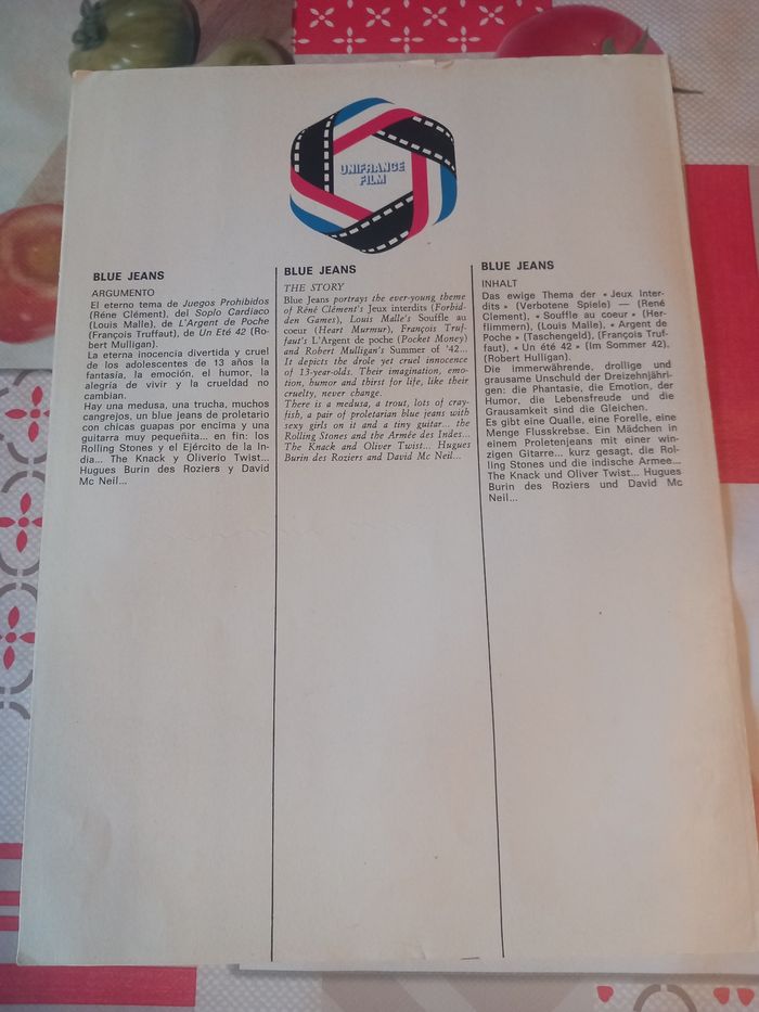 Affiche et synopsis du film : Blue jeans - photo numéro 2