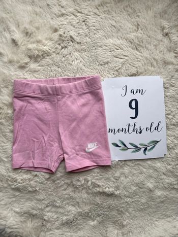 Short Nike cycliste 9 mois rose
