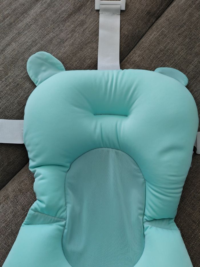 Coussin de baignoire pour bébé bleu - photo numéro 3