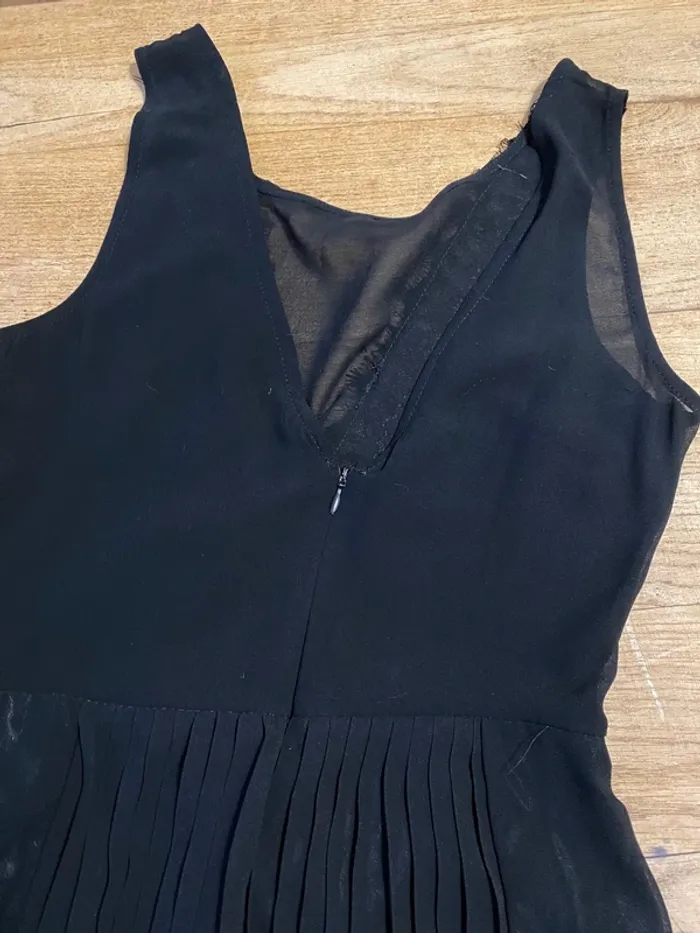Robe longue plissée noire - photo numéro 2