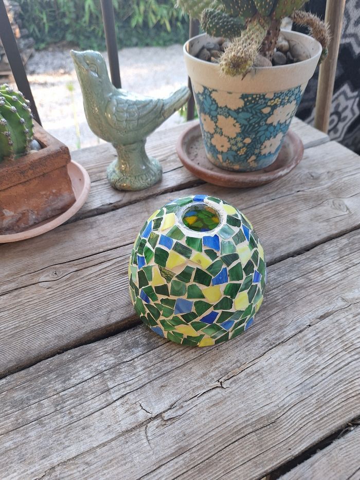 Abat jour platre et carreaux de céramique - photo numéro 7