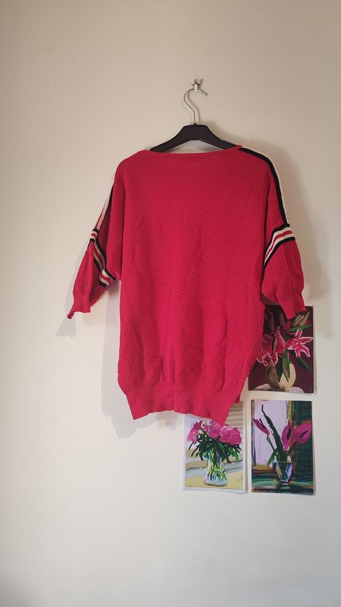 Pull rouge  vintage S - photo numéro 2