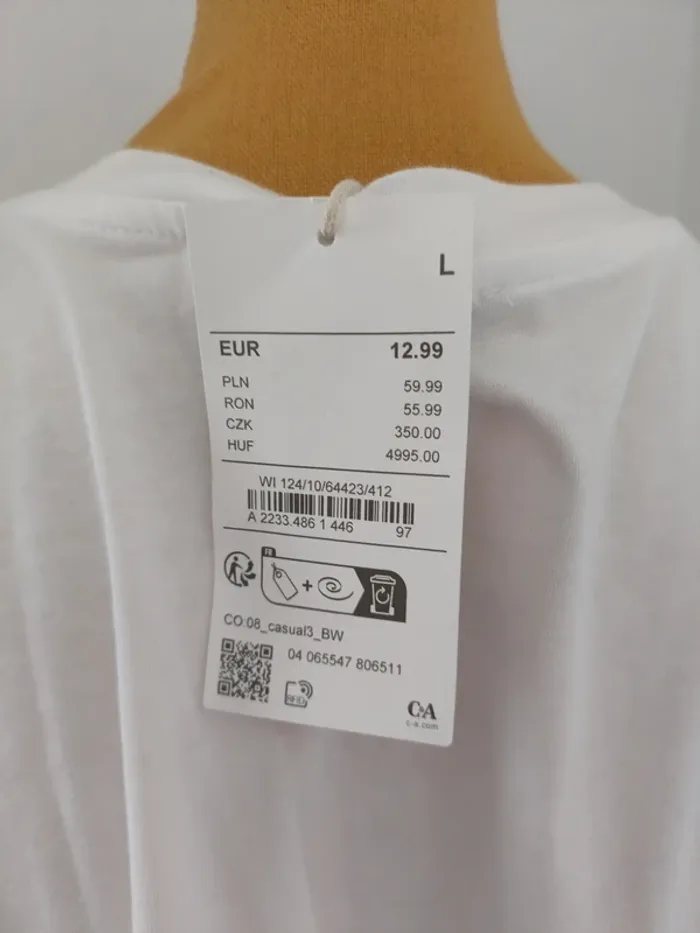 Tee-shirt blanc oversize femme - photo numéro 3