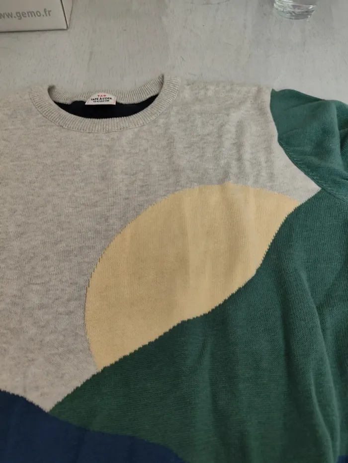 🧥 Pull garçon Tape à l’œil – 12 ans – coton – jamais porté - photo numéro 3