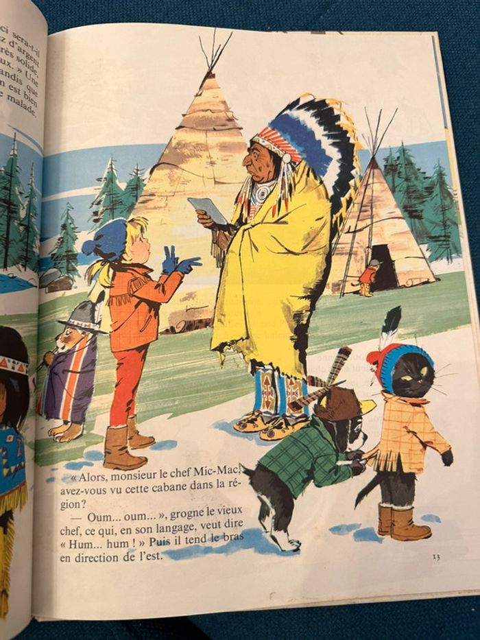 Livre rare ancien Caroline au Canada Pierre Probst Grands albums Hachette bleu - photo numéro 5