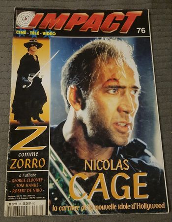 Impact mag ciné n° 76 télé video magazine action vintage 90s cinema