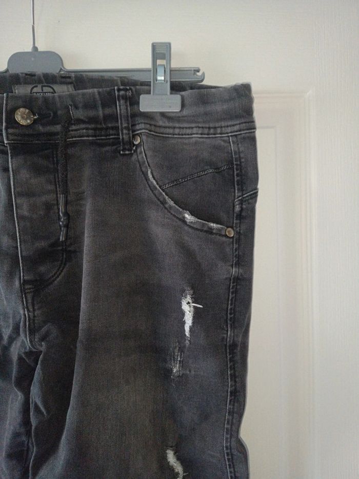 Pantalon gris taille w36 taille élastique - photo numéro 3