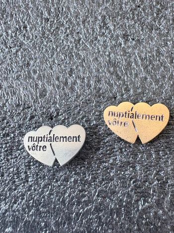 Lot 2 pin’s thème mariage