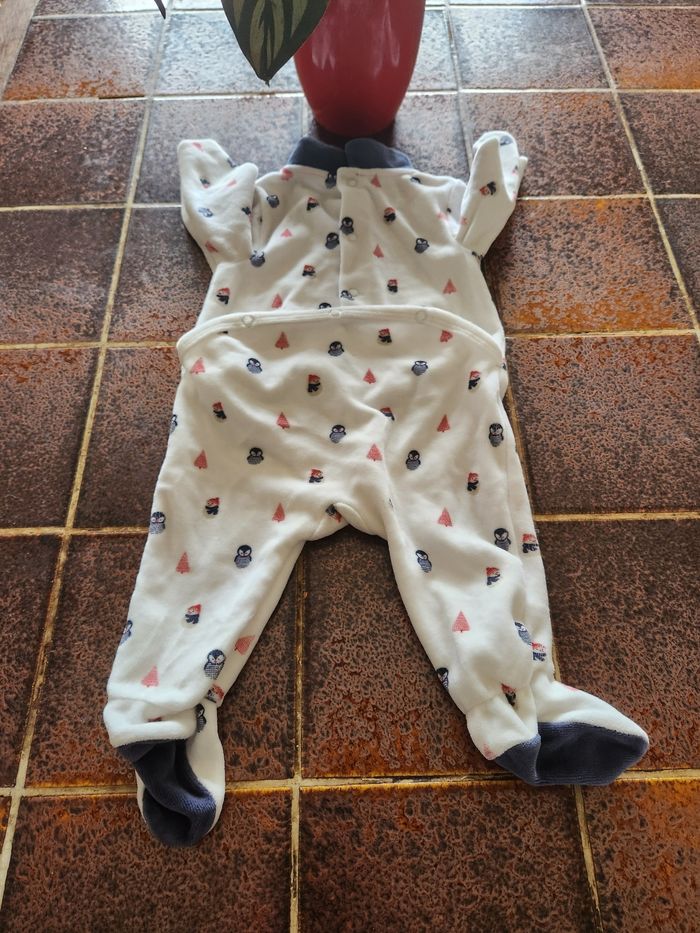 Pyjama grenouillère une pièce pingouin - photo numéro 2
