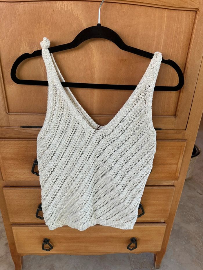 Top crochet brillant