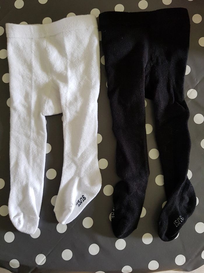 Lot de 2 paires de colants 3/6 mois