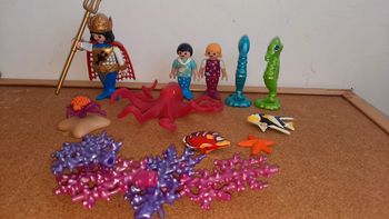 Playmobil sirene pieuvre et hypocampe