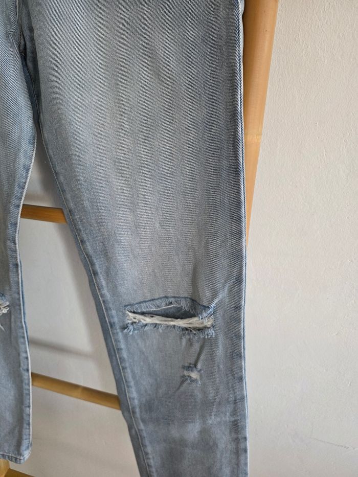 Jeans droit troué effet destroy/habillé Collusion - photo numéro 3