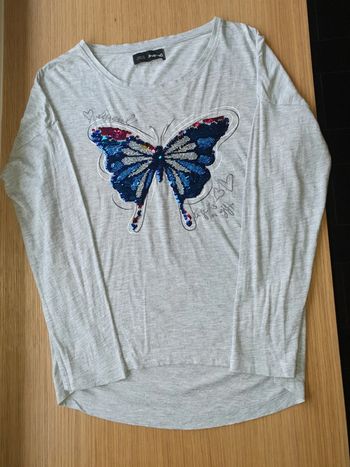 Tee-shirt papillon Desigual 11/12 ans