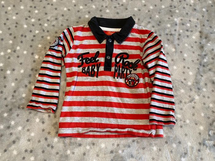 Lot de 2 polos et 3 t-shirts col-roulés 18 mois - photo numéro 9