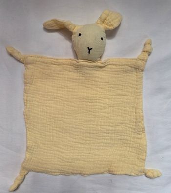 Doudou lapin plat lange jaune - Germain