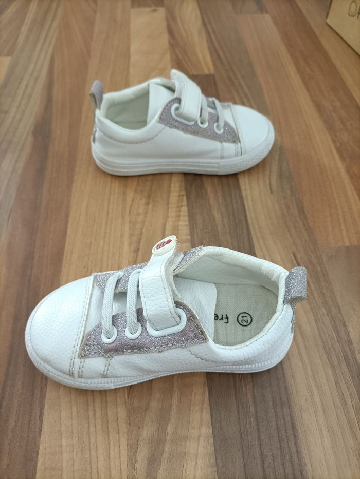 Basket blanche paillettes roses 21 frimousse - photo numéro 5