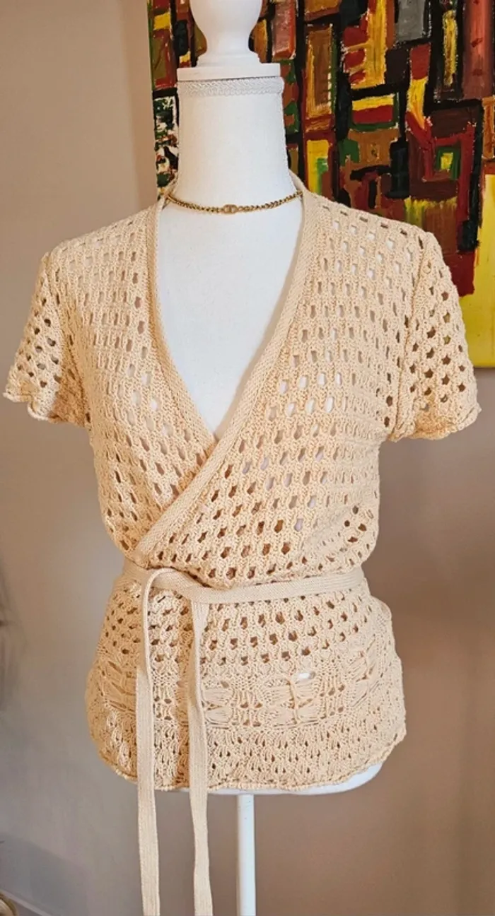 Top esprit boheme crochet vintage