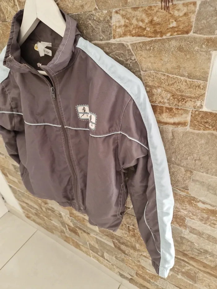 1 gilet survetement gris zip taille 8 ans - photo numéro 3
