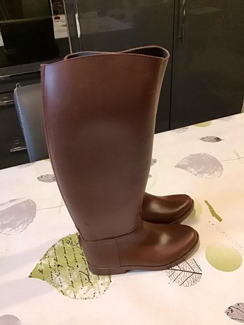 Botte de pluie de couleur marron taille 35