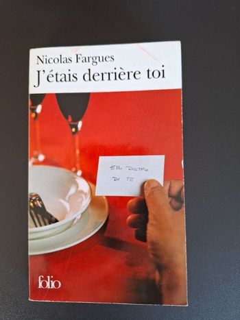 Roman J'étais derrière toi de Nicolas Fargues en bon état