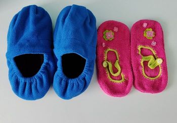 Chaussons bouillotte chauffants 
