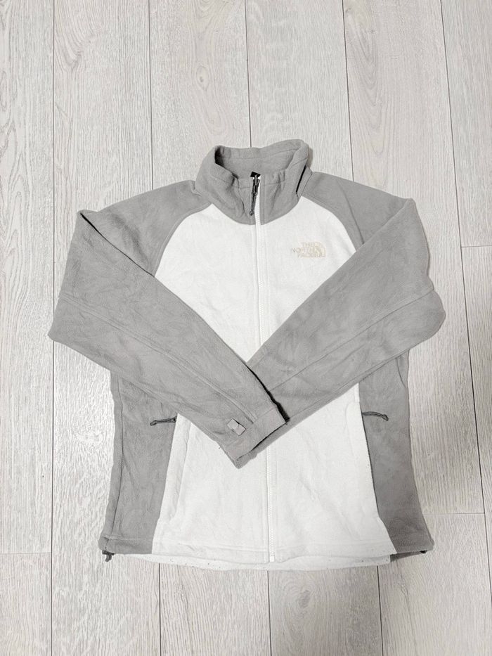 Veste polaire The North Face blanche et grise