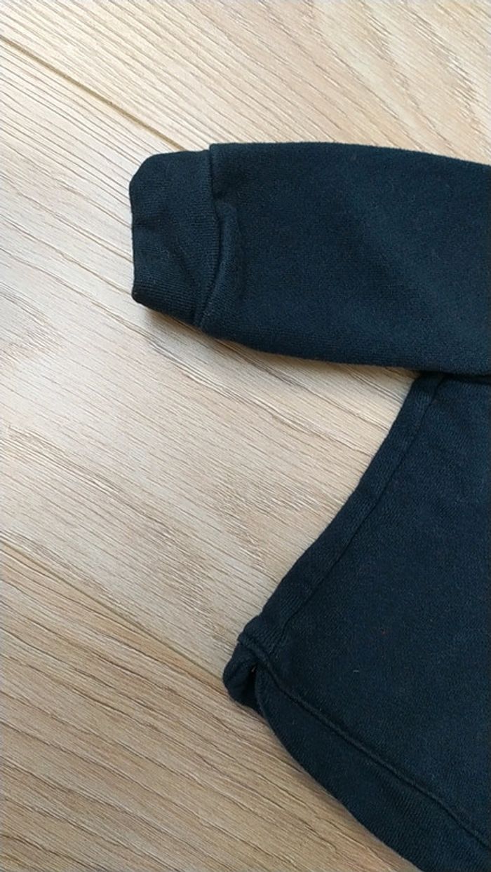 Sweat bleu kiabi bonjour coeur 6 mois - photo numéro 3