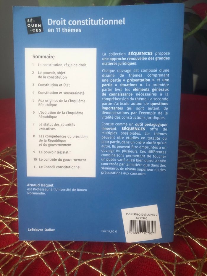 Droit constitutionnel en 11 thèmes - Arnaud Haquet - photo numéro 2