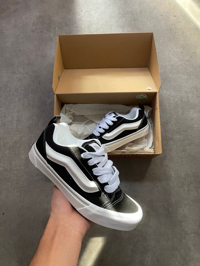 Vans knu skool hylane noir blanc - photo numéro 6