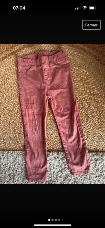 Pantalon jean legging rose tex