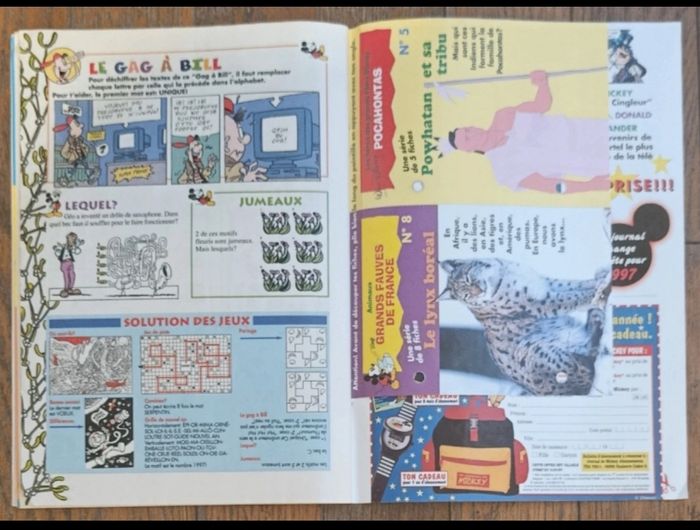 Ancien journal de mickey avec cadeau calendrier films 1997 N°2324 vintage - photo numéro 10
