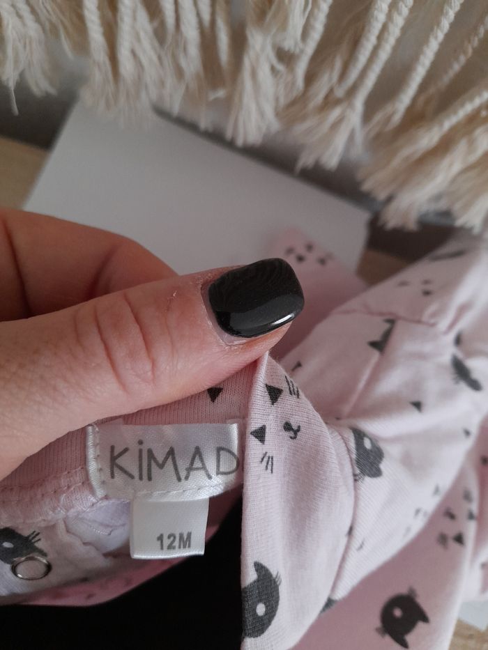 Joli sous pull rose motifs têtes de chat 12 mois - photo numéro 3