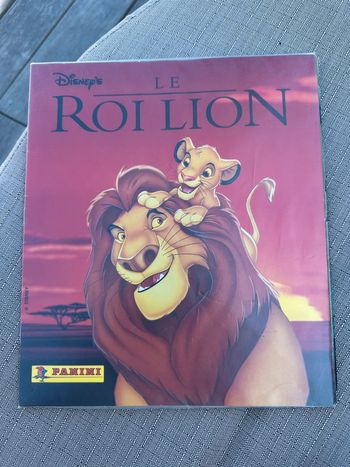 Album Panini complet Disney Le Roi Lion + poster + bon de commande stickers autocollants