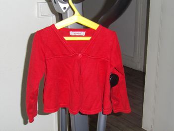 Gilet rouge Clayeux Taille 2 ans