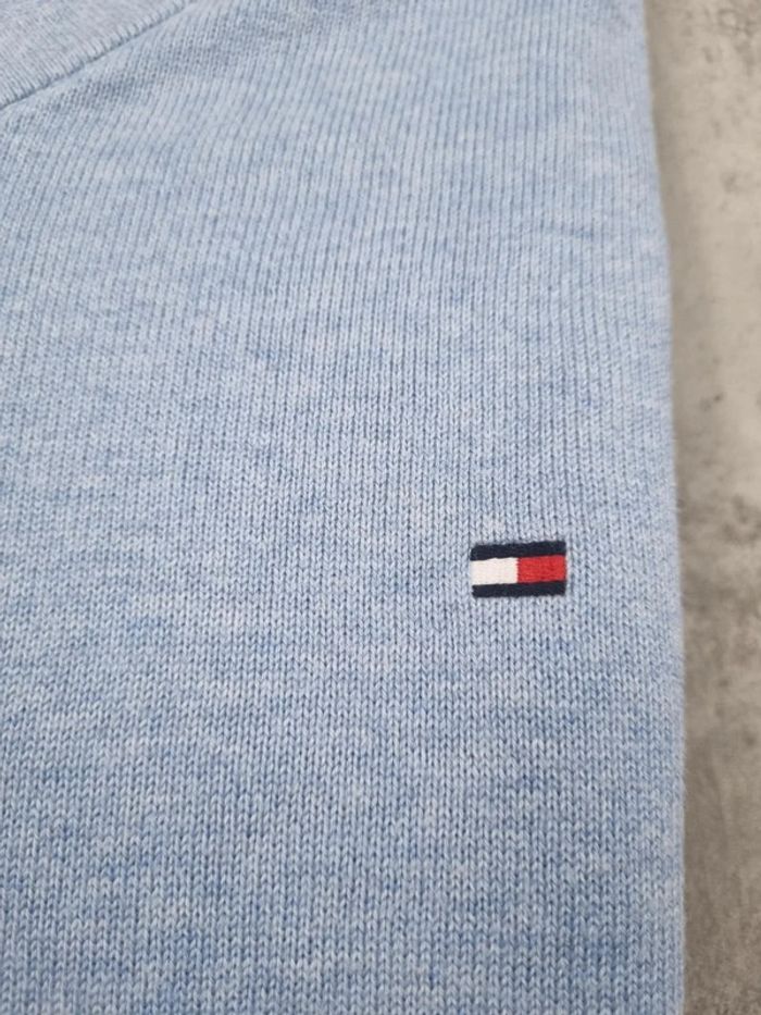 Pull col V Tommy Hilfiger bleu ciel – Taille XXL Homme - photo numéro 5