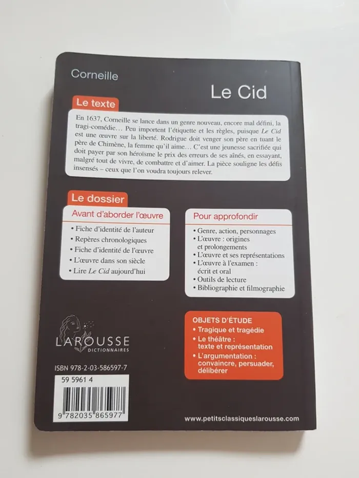 Pierre Corneille (Auteur) Le Cid - spécial lycée - photo numéro 4