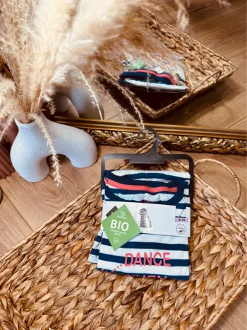 Taille 10 ans pyjama 2 pièces fille Tex bleu et blanc * rayures * 🩷