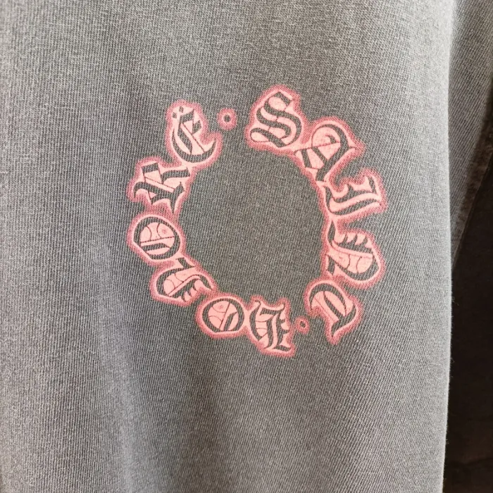 T-shirt oversize gris River Island Imprimé rouge Coton responsable Taille M neuf A812 - photo numéro 3