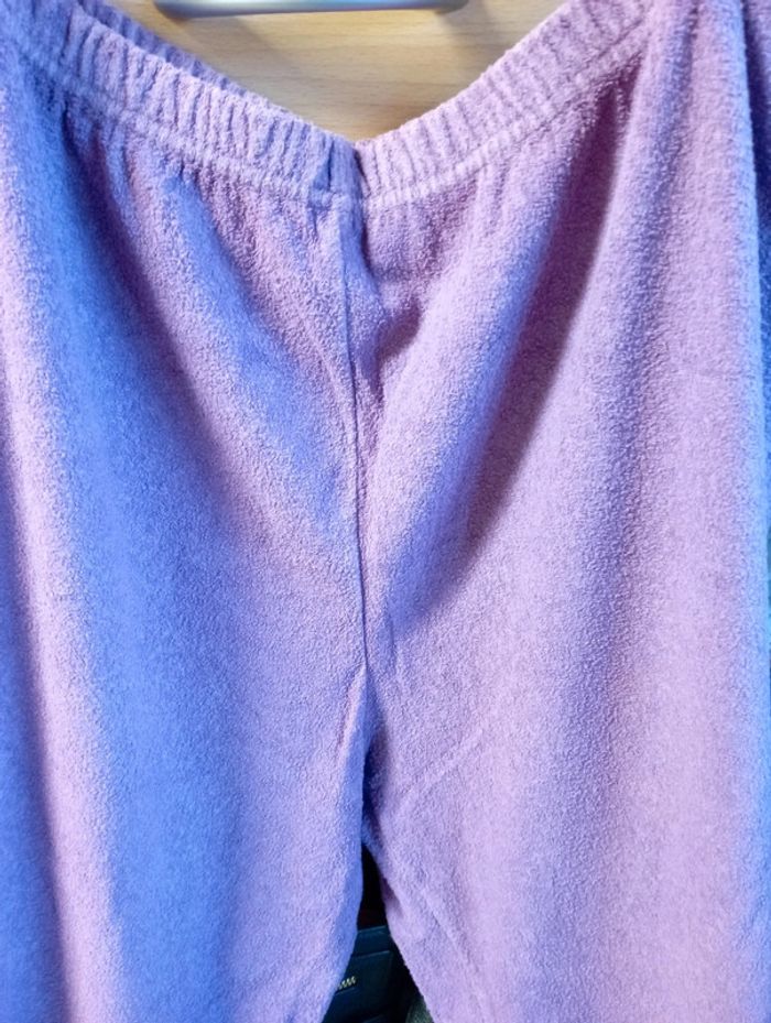 Pyjama femme coton doux violet - photo numéro 5