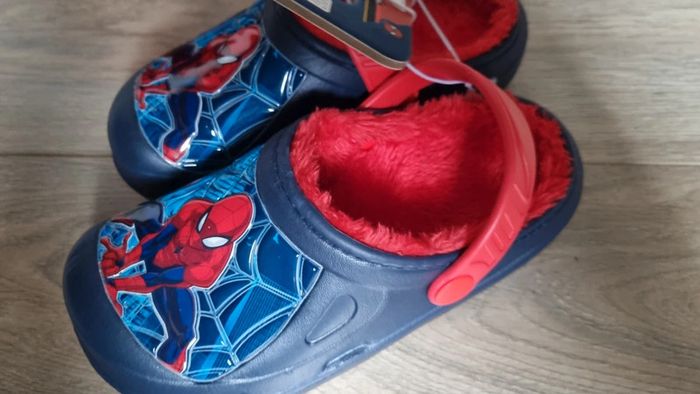 Sabot sandales spiderman neuf 28 fourrure intérieur - photo numéro 3
