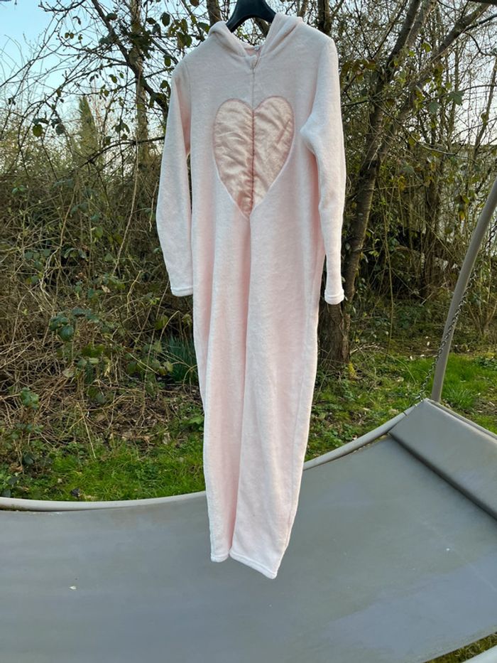 Grenouillère Licorne Cœur   Blanche et rose T L ou T 40/42