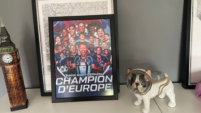 Cadre déco psg champion d’Europe - photo numéro 2