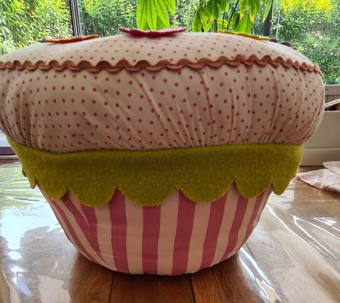 Mini pouf/coussin cup cake