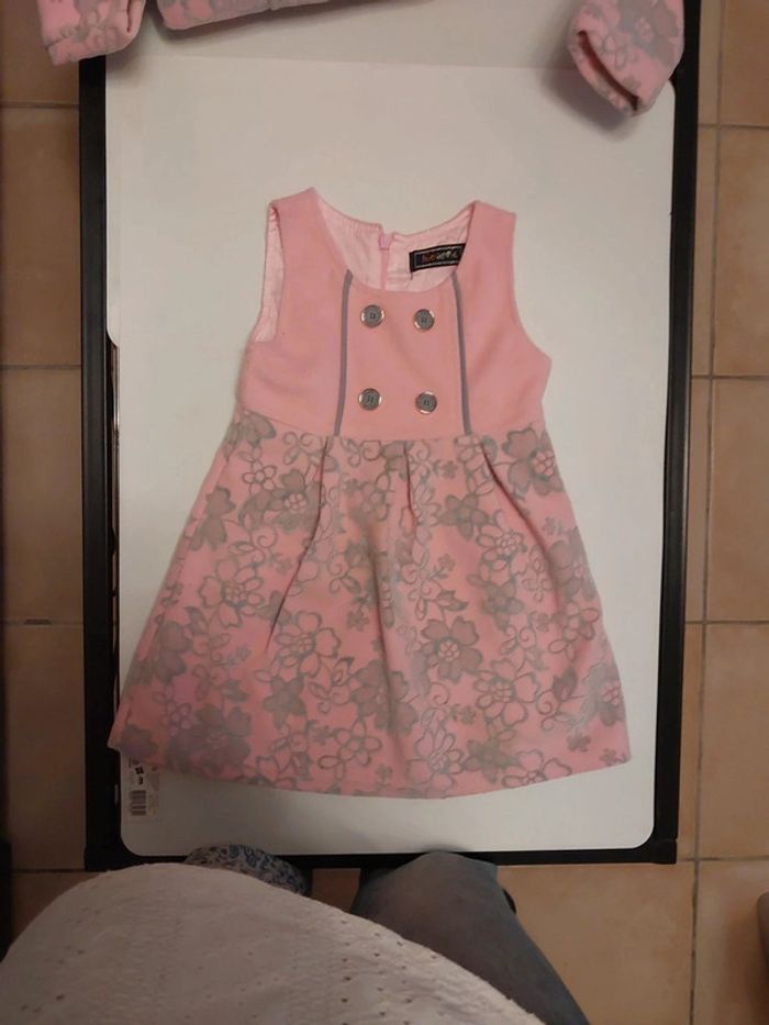 Ensemble chicaprie rose 3 pièces 24 mois - photo numéro 2