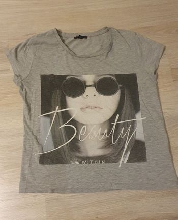 T-shirt gris beauty Kiabi XS