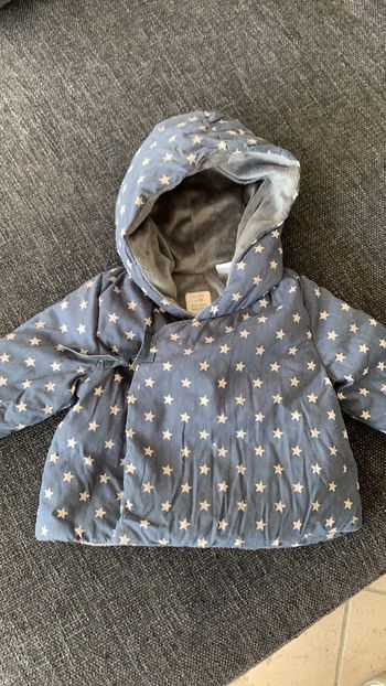 Manteau à capuche Zara, 3-6 mois en très bon état