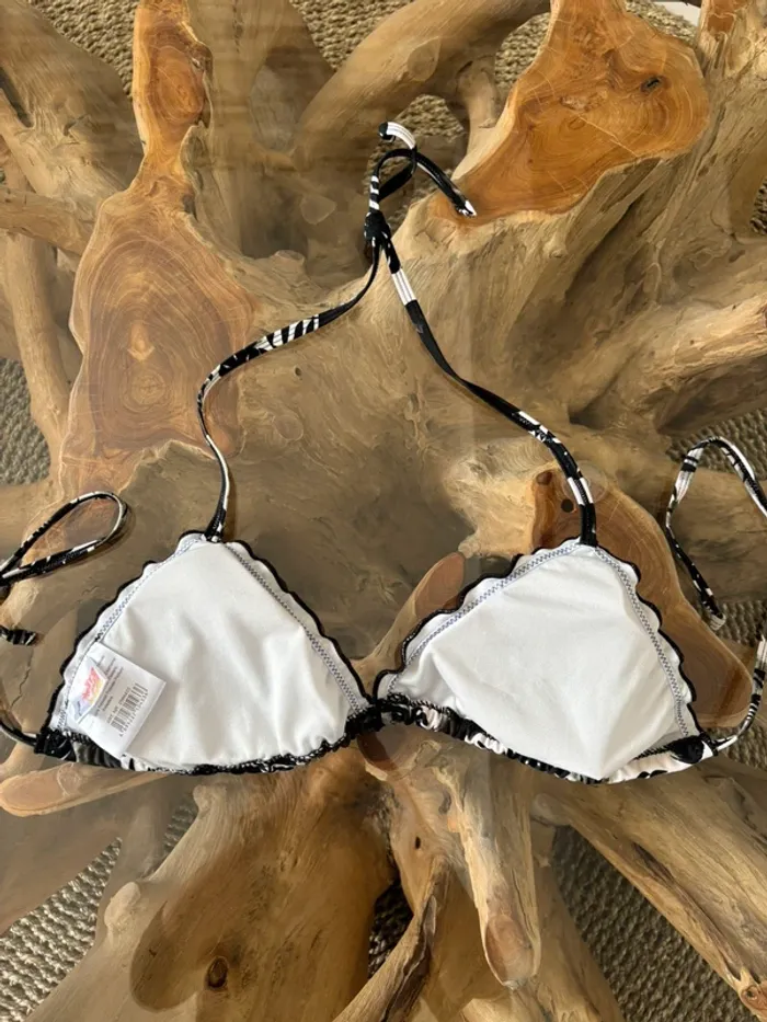 Haut de maillot de bain tropical feuilles - photo numéro 3