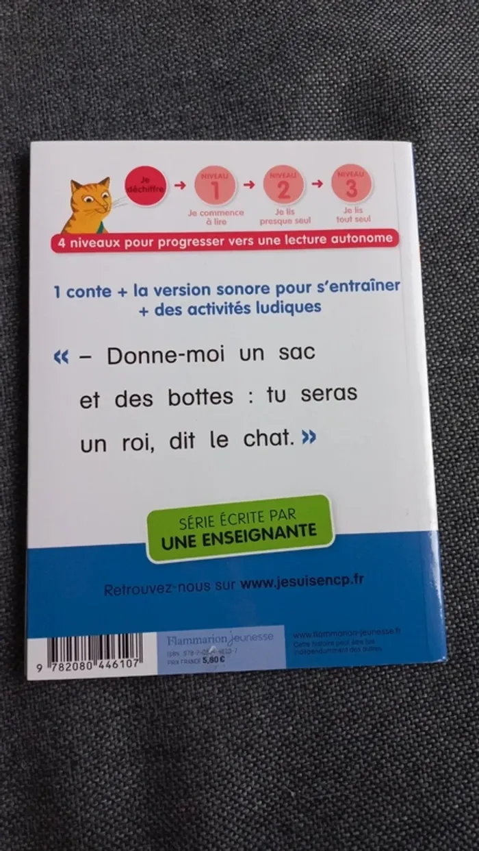 Livre je rentre en CP. Le chat botté.  Neuf - photo numéro 2