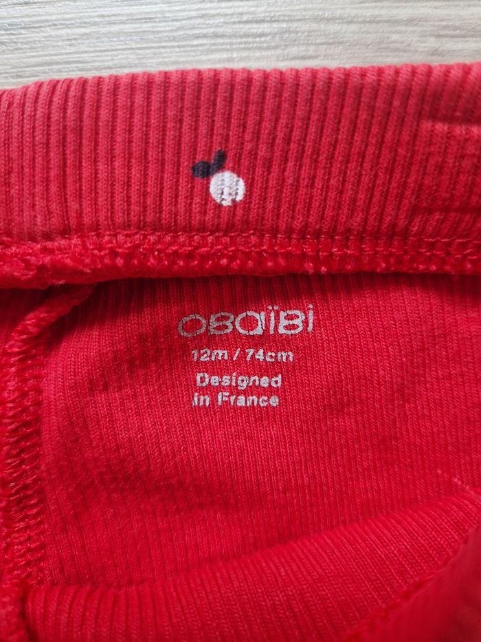 Pantalon bébé fille Obaibi 12 mois - photo numéro 3